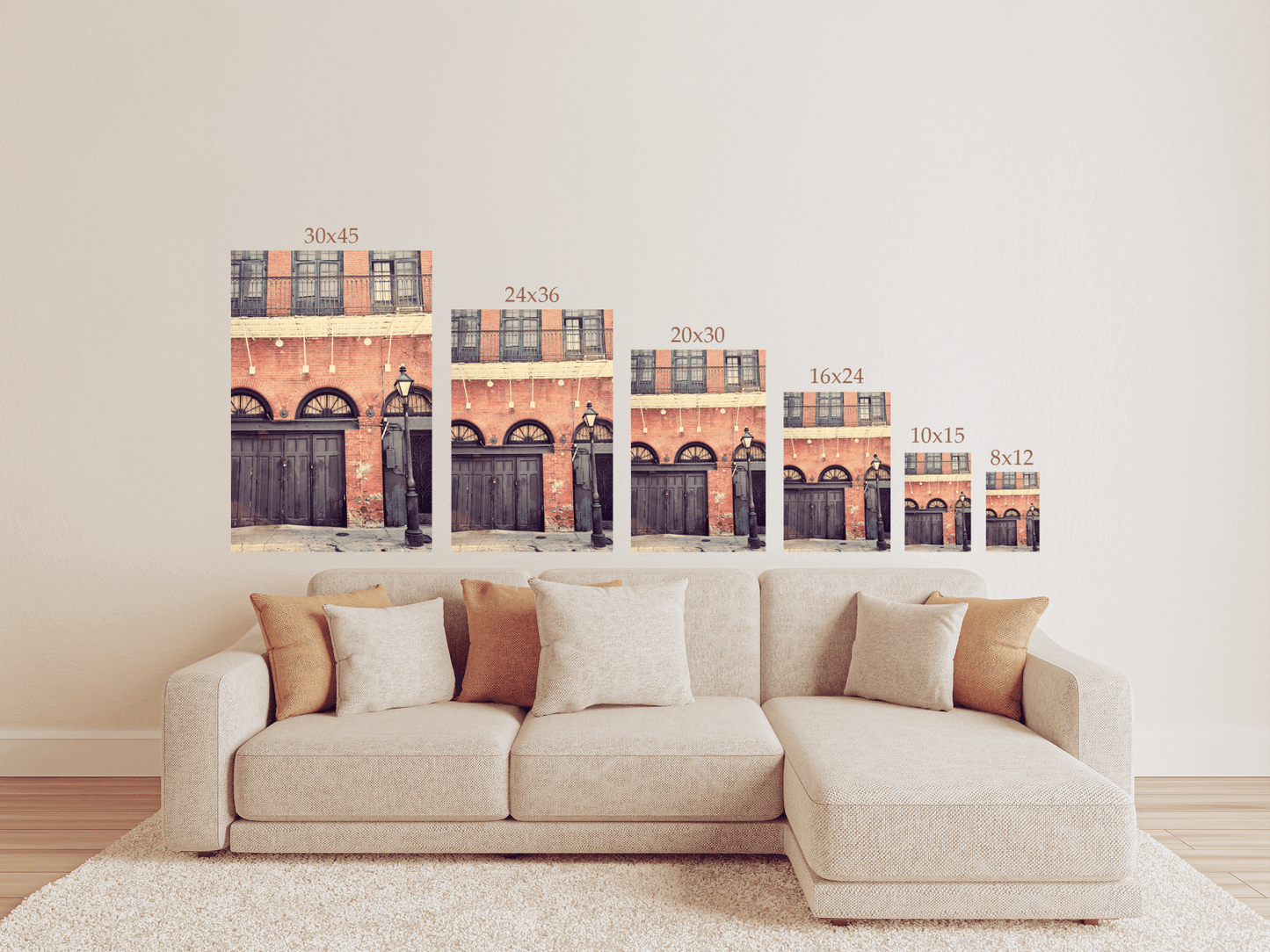 New Orleans Photography Print – Black Doors Architectural Wall Art, Fine Art Photograph