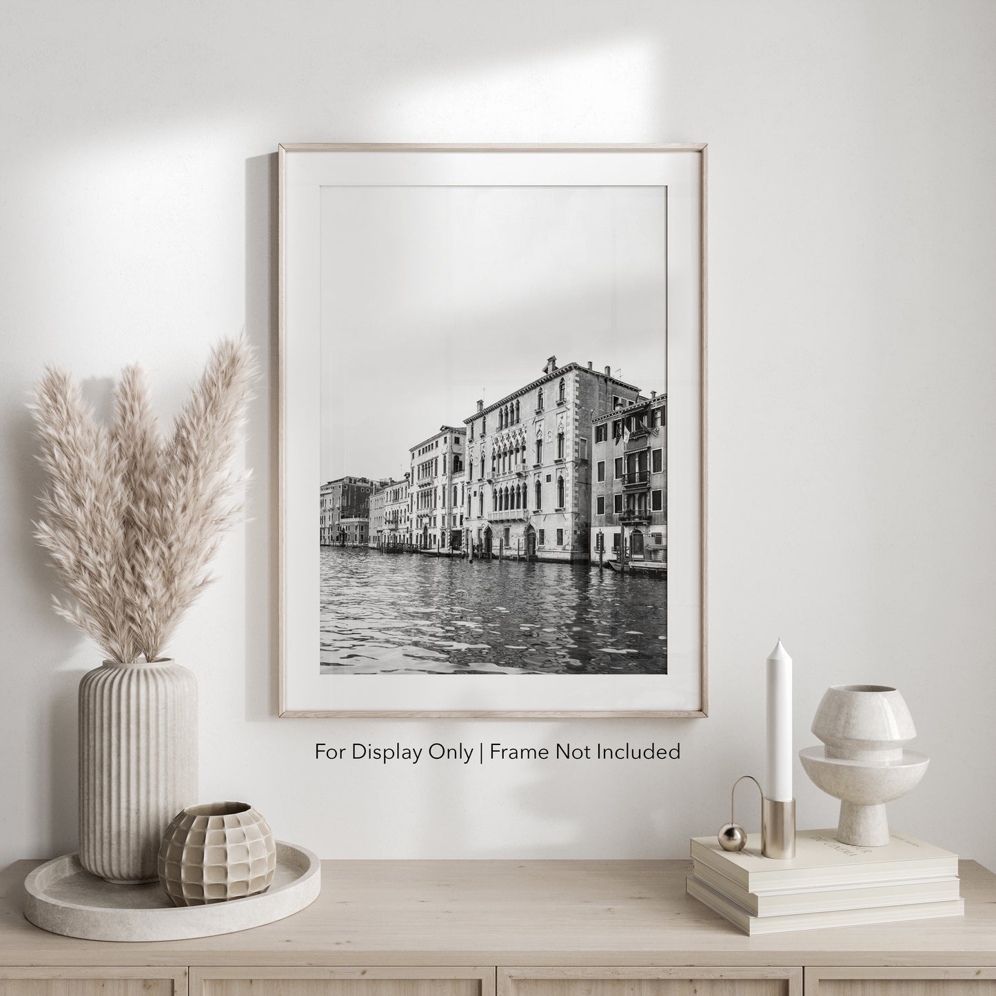 Elena | Black and White Venice Italy Art Print