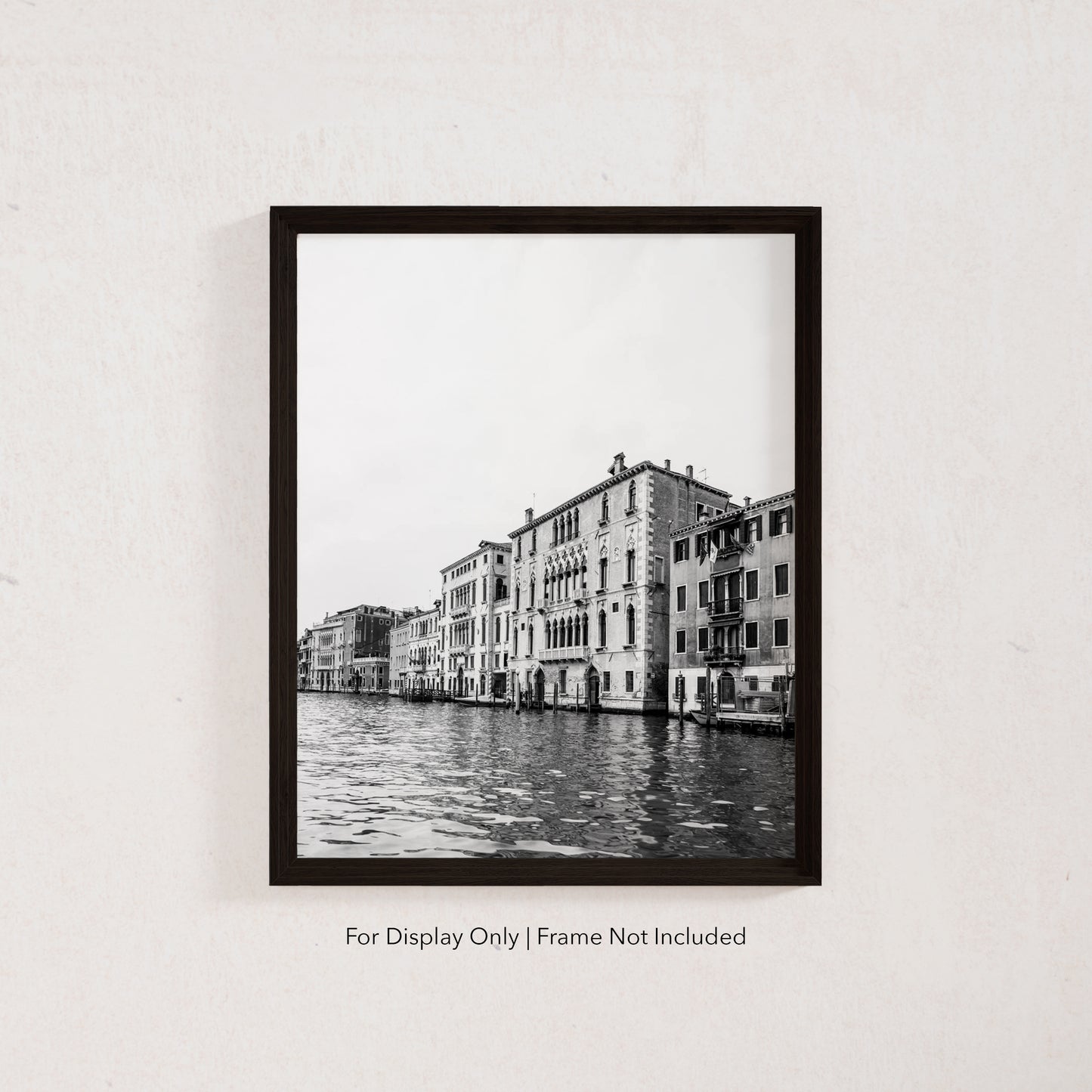 Elena | Black and White Venice Italy Art Print