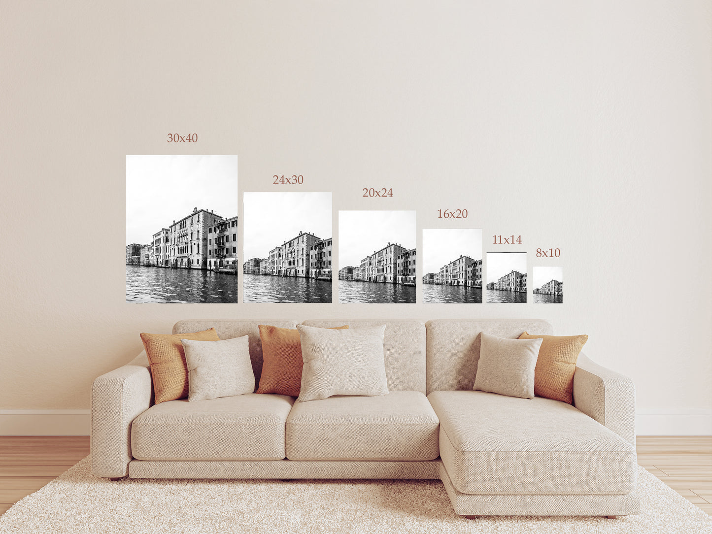Elena | Black and White Venice Italy Art Print