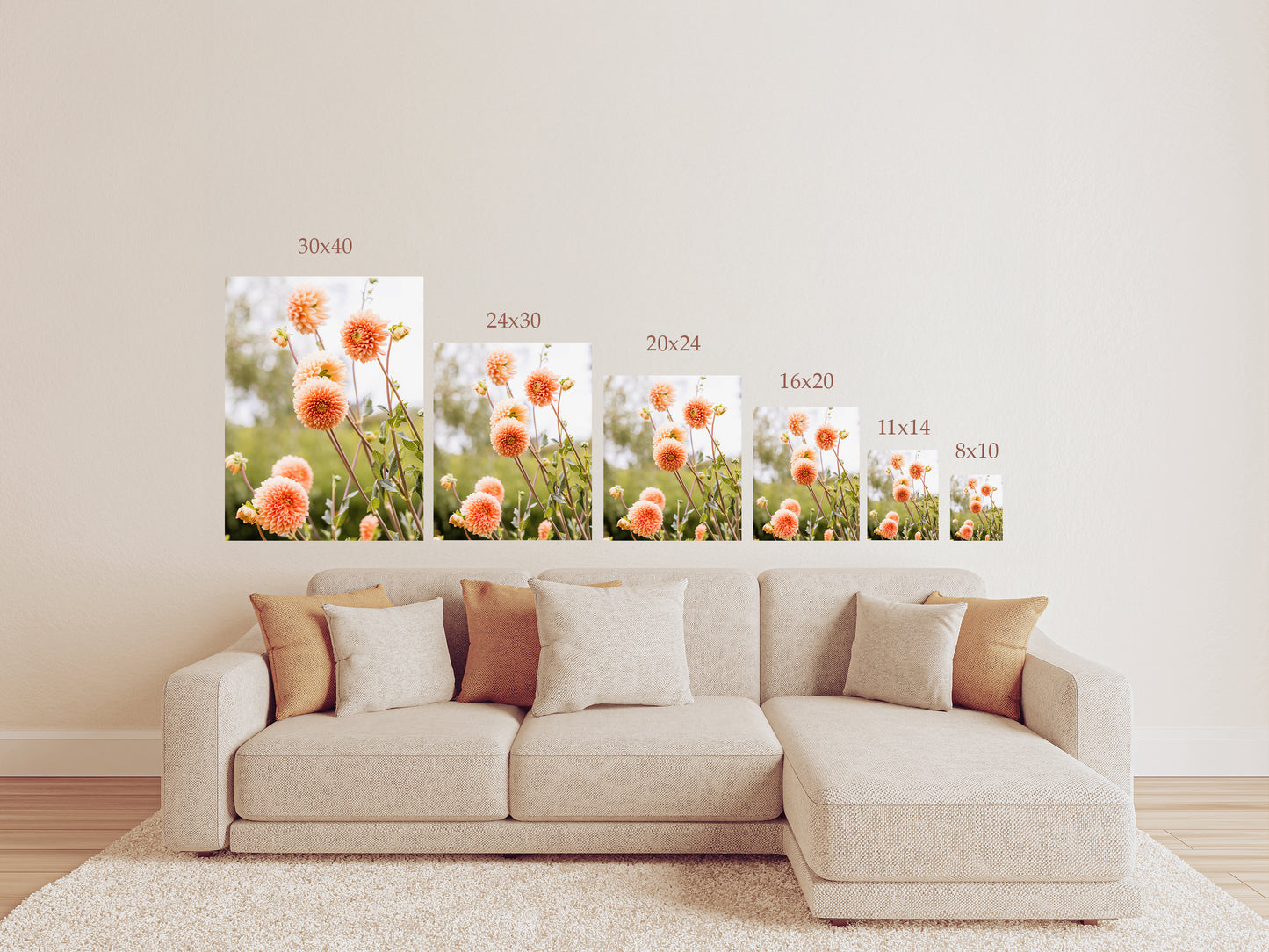 Orange Dahlia II | Nature Floral Photography Print