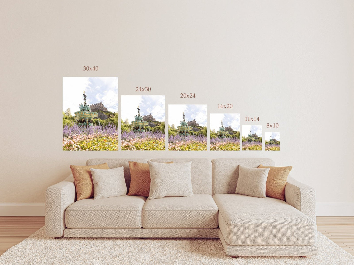 Edinburgh, Scotland Photography Print or Canvas - Ross Fountain in Spring