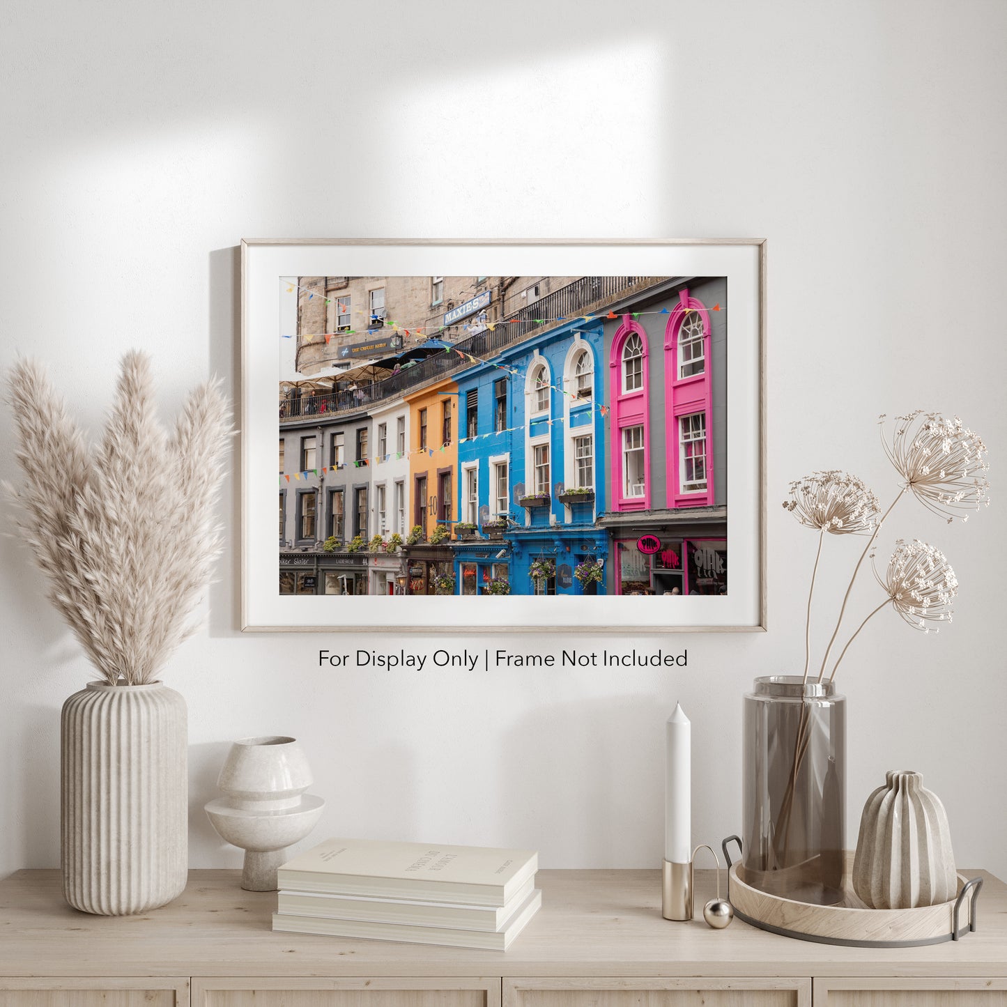Victoria Street Edinburgh Wall Art – Colorful Scotland Architecture Photography Print or Canvas