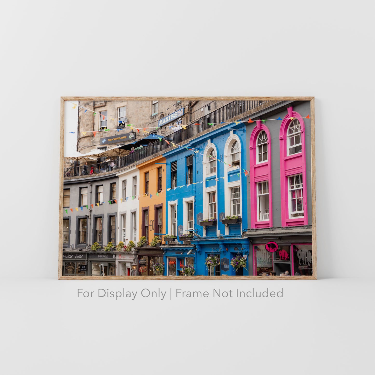 Victoria Street Edinburgh Wall Art – Colorful Scotland Architecture Photography Print or Canvas