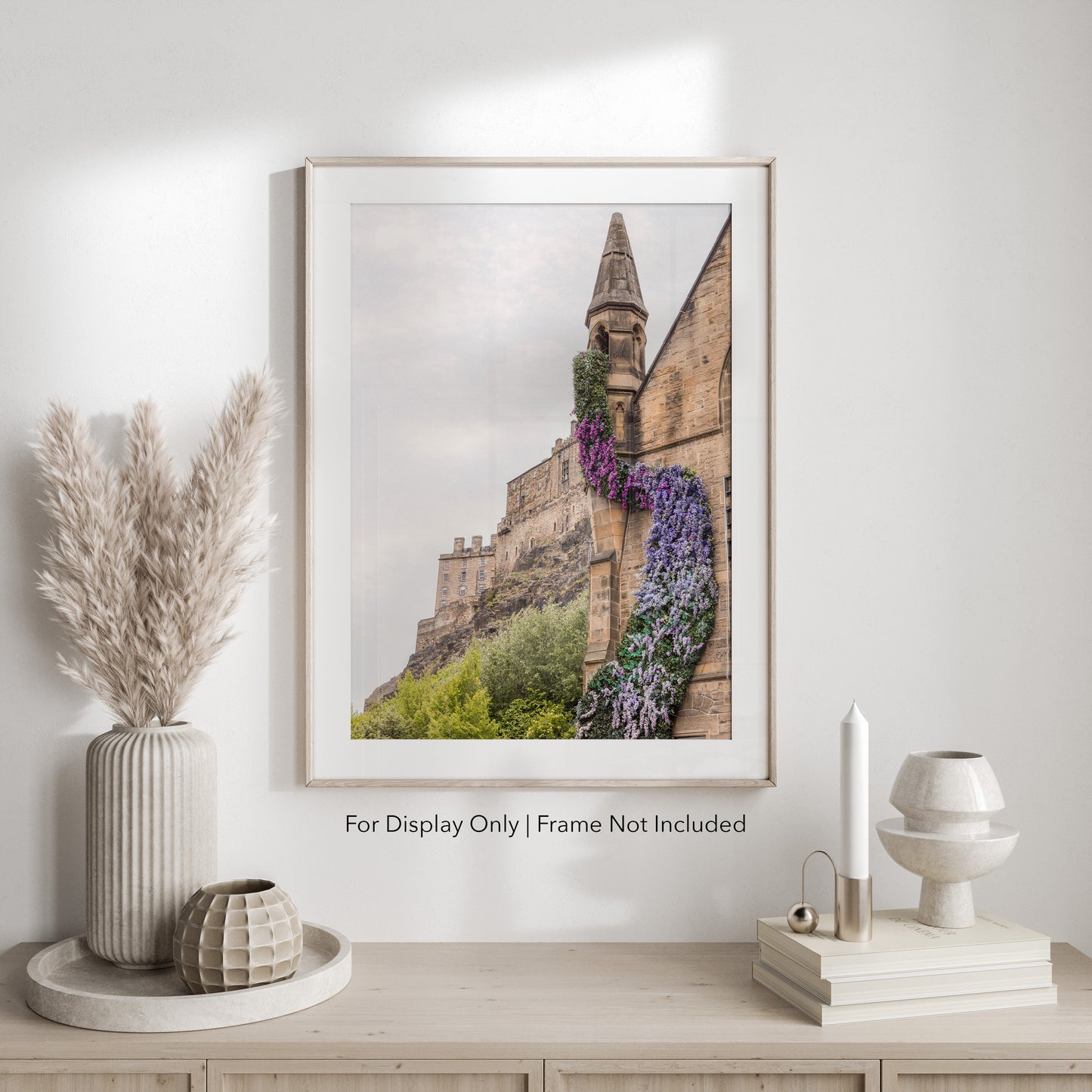 Edinburgh Scotland Unframed Print or Canvas - Wisteria Floral Wall Art