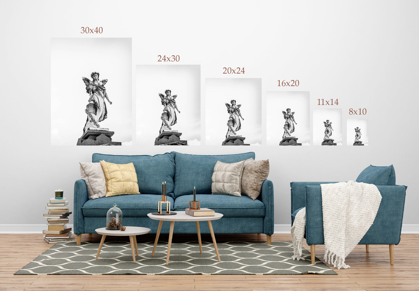 Black and White Angel | New Orleans Cemetery Photography Print