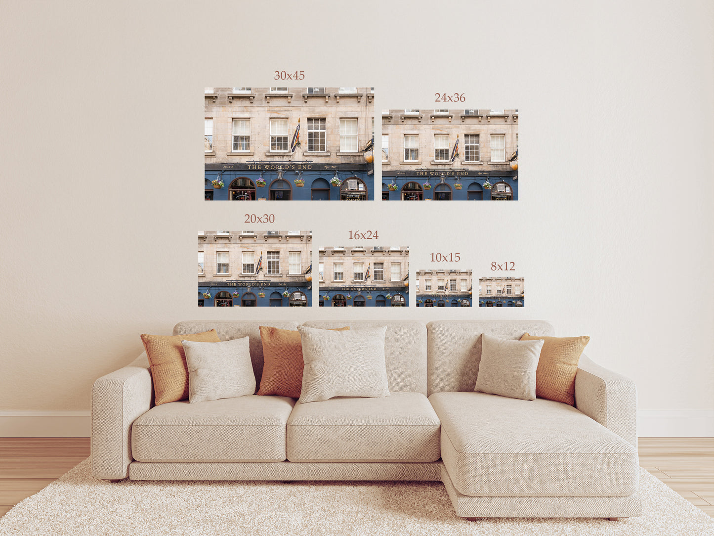 The World’s End Pub Edinburgh Wall Art – Historic Scotland Travel Photography Print or Canvas