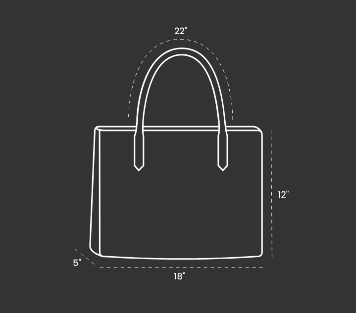 Beach Waves Landscape Vegan Leather Tote Bag – Fits 16" Laptop | Ocean-Inspired Travel Everyday Bag