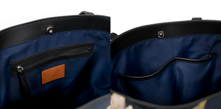 Summer Butterfly Vegan Leather Tote Bag – Fits 16" Laptop – Nature-Inspired Handbag