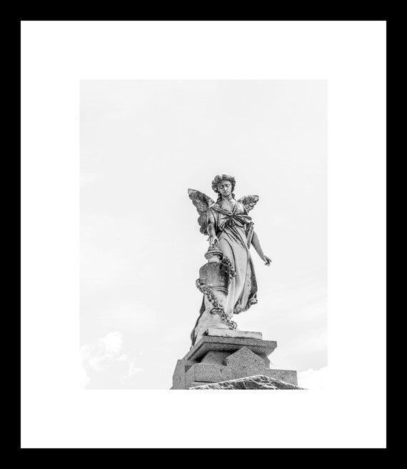 Black and White Angel | New Orleans Photography