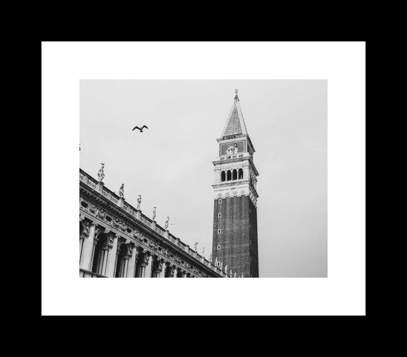 European cityscape photography, Piazza San Marco Campanile print