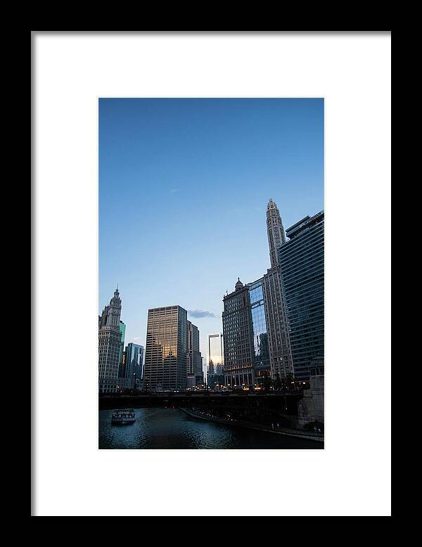 Chicago at Dusk - Framed Print