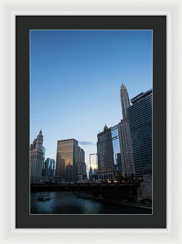 Chicago at Dusk - Framed Print