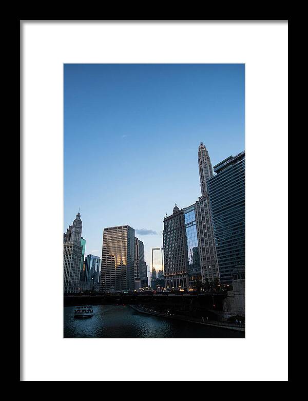 Chicago at Dusk - Framed Print