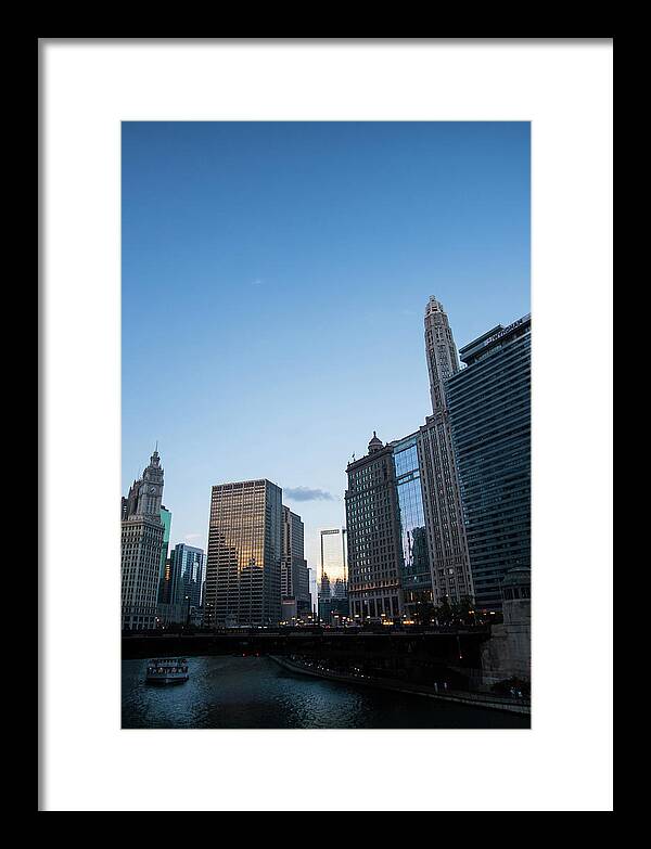 Chicago at Dusk - Framed Print