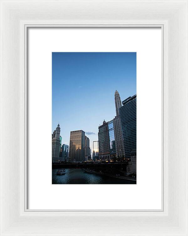 Chicago at Dusk - Framed Print