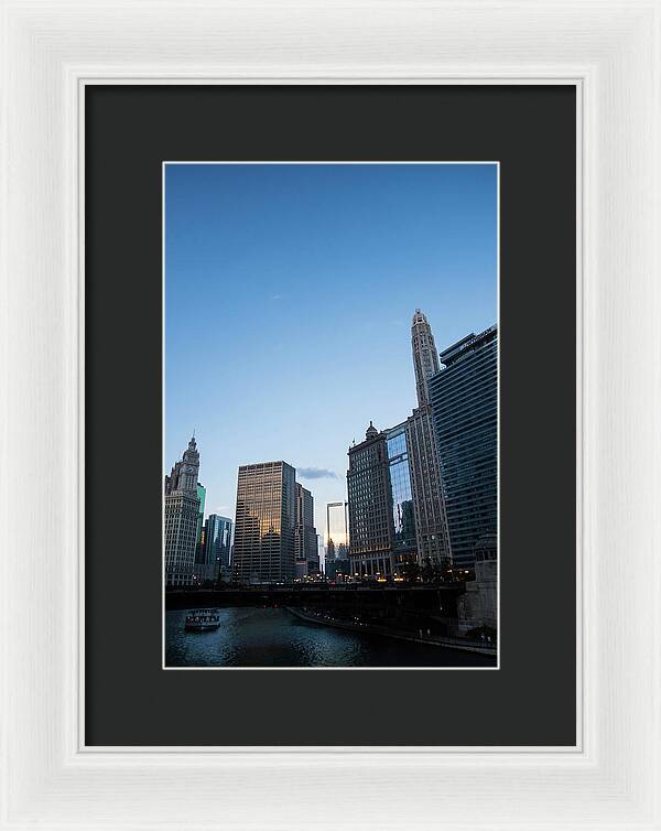 Chicago at Dusk - Framed Print