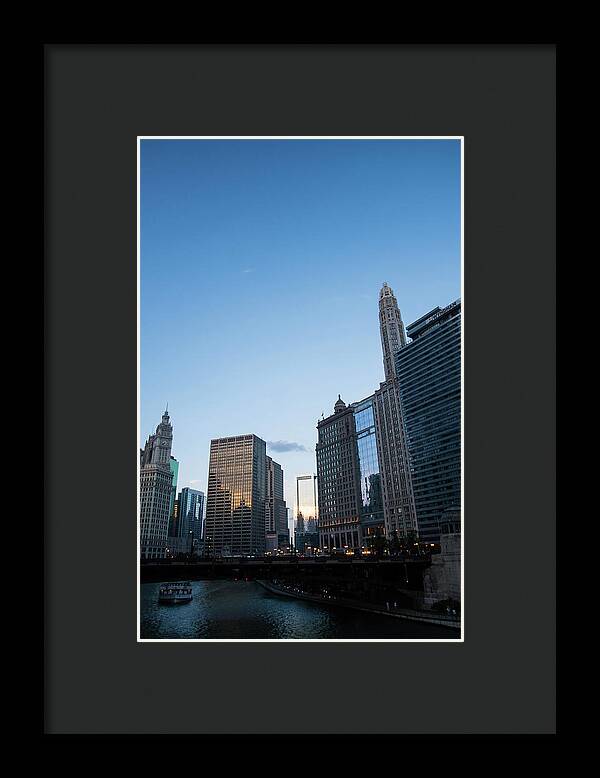 Chicago at Dusk - Framed Print