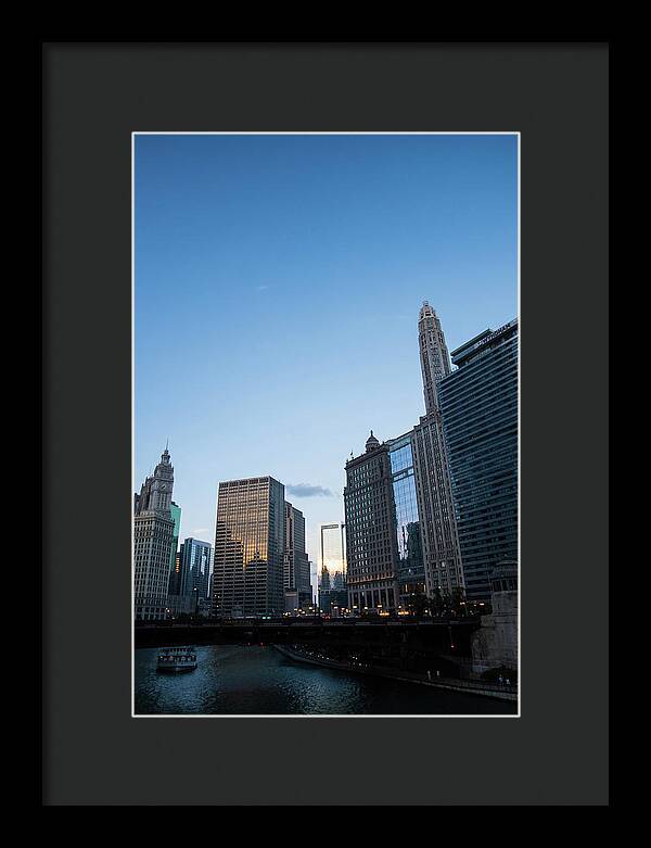 Chicago at Dusk - Framed Print