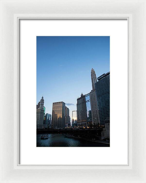 Chicago at Dusk - Framed Print