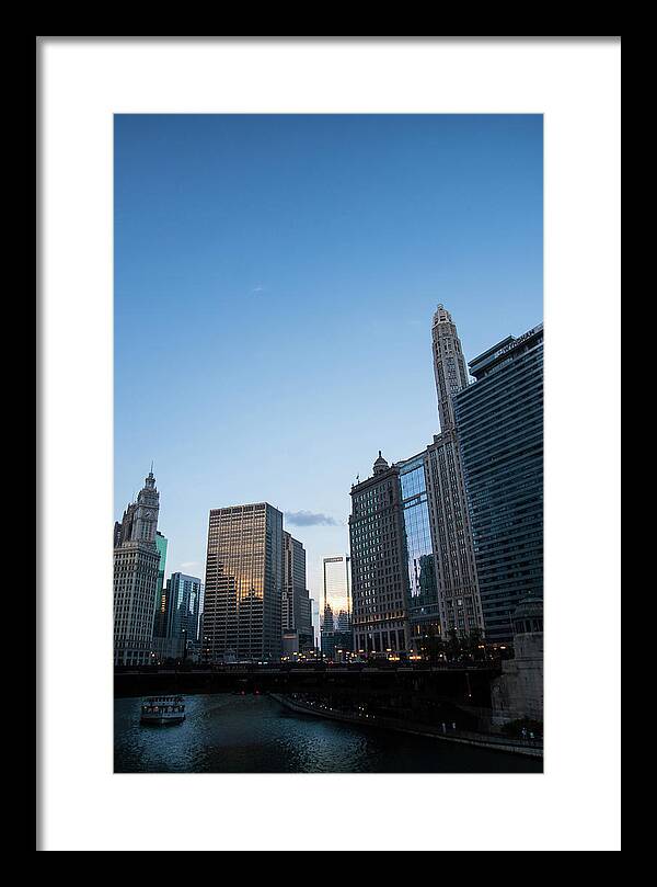 Chicago at Dusk - Framed Print