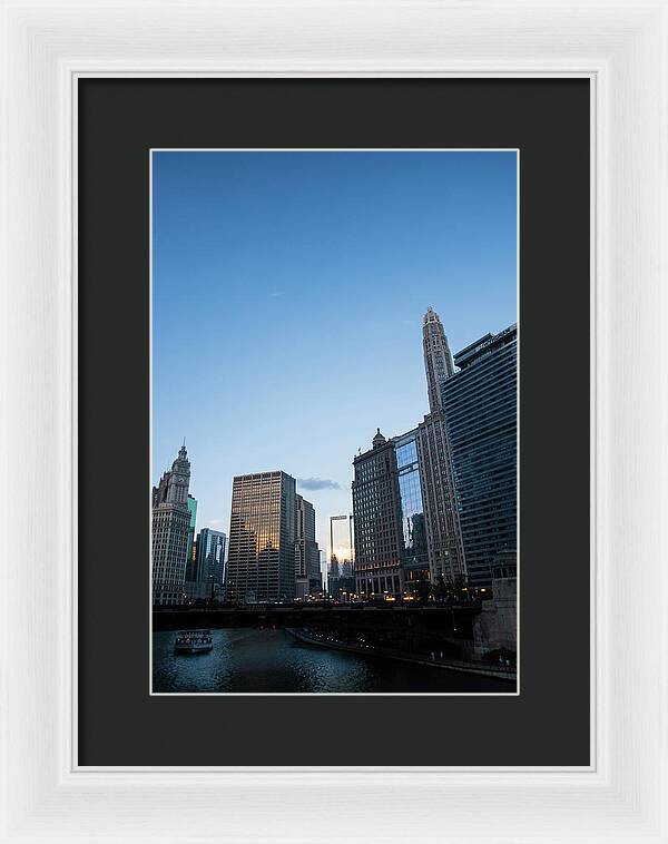 Chicago at Dusk - Framed Print