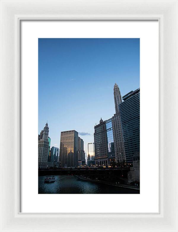 Chicago at Dusk - Framed Print