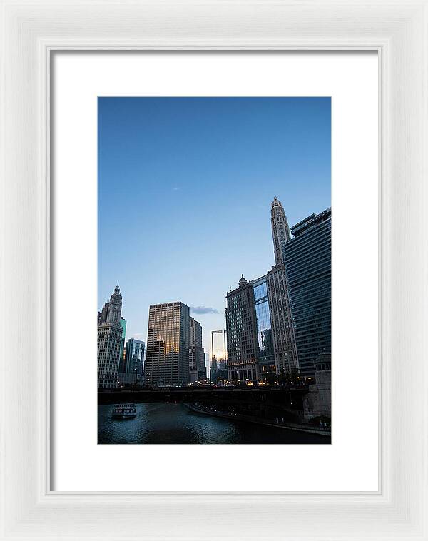 Chicago at Dusk - Framed Print