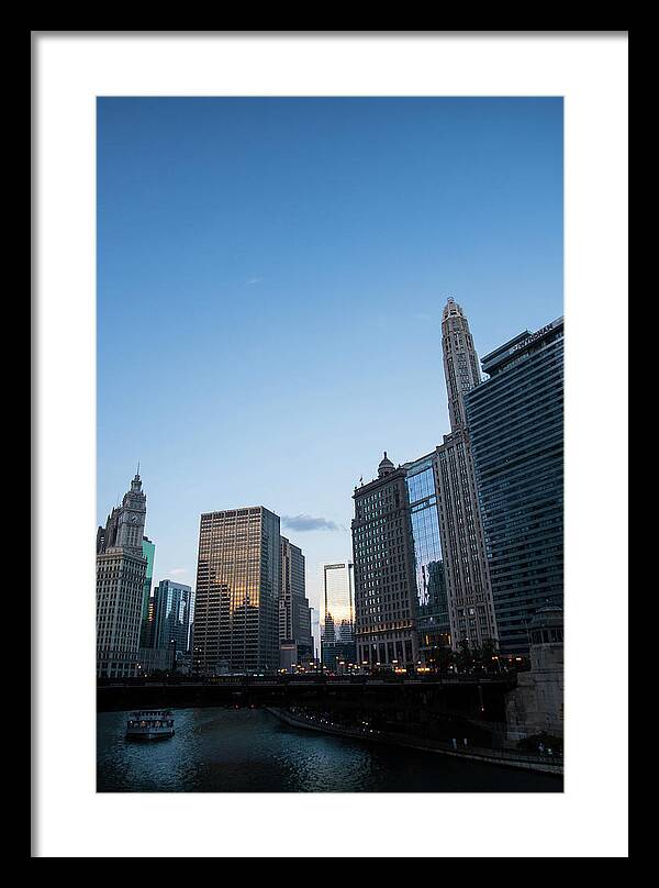 Chicago at Dusk - Framed Print