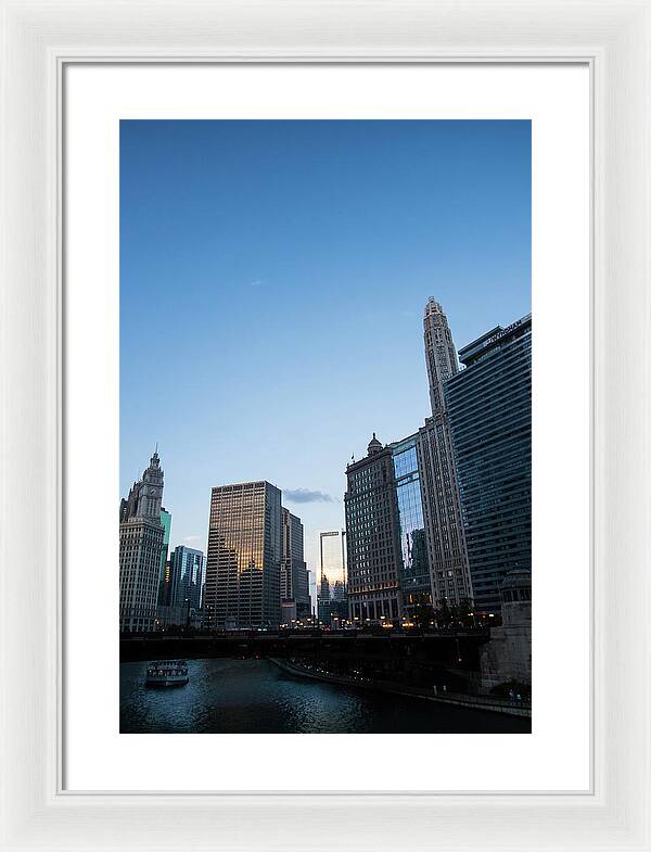 Chicago at Dusk - Framed Print