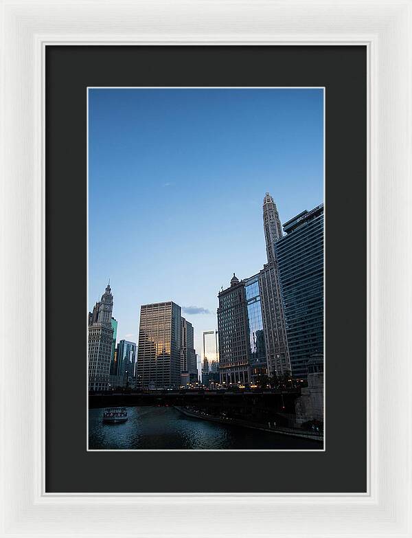 Chicago at Dusk - Framed Print