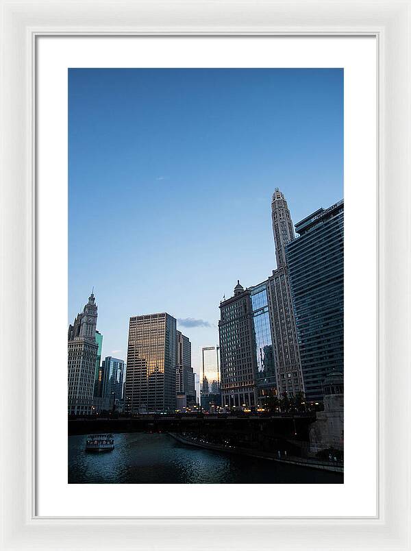 Chicago at Dusk - Framed Print