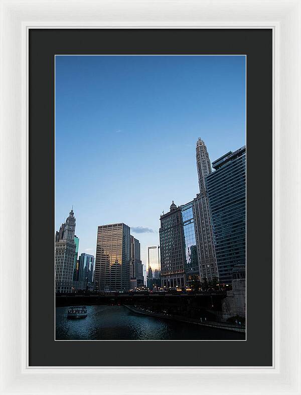 Chicago at Dusk - Framed Print