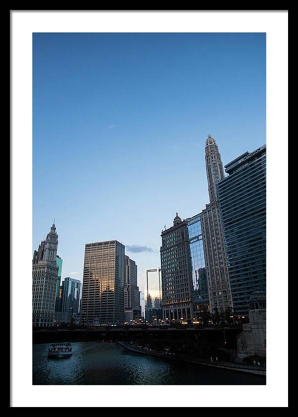 Chicago at Dusk - Framed Print