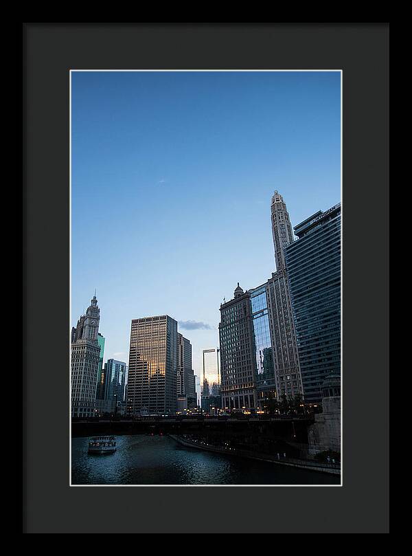 Chicago at Dusk - Framed Print