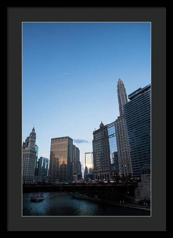 Chicago at Dusk - Framed Print