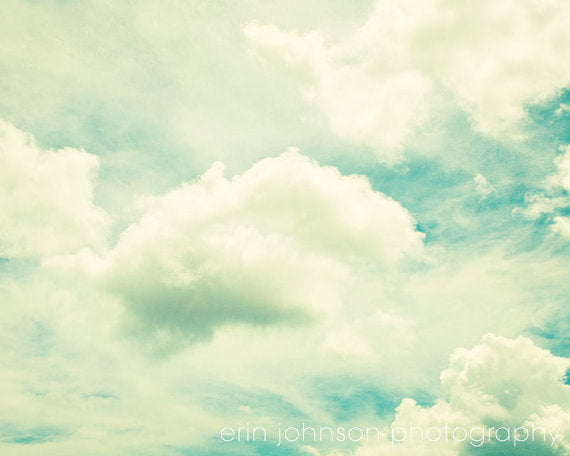 Blue Clouds | Nursery Wall Art