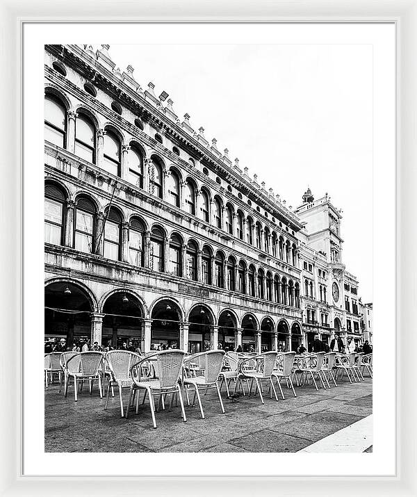 Dining in Venice, Italy | Framed Print | European Travel Photography Wall Art
