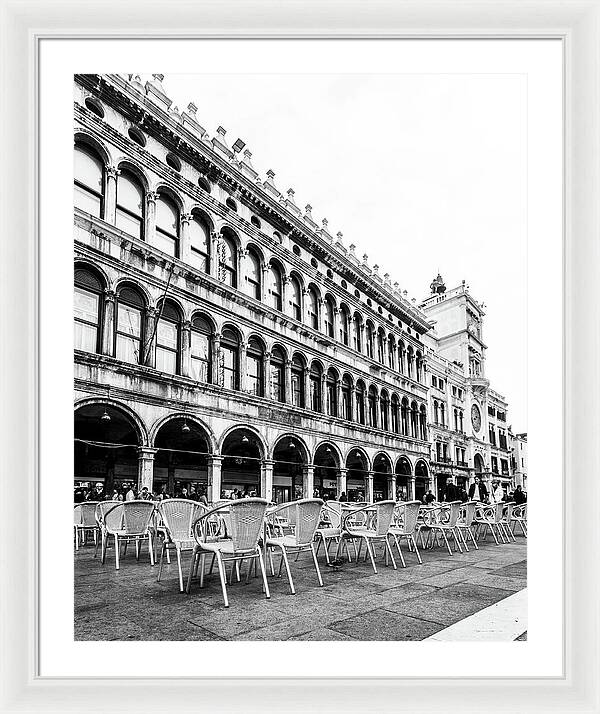 Dining In - Venice Italy - Framed Print