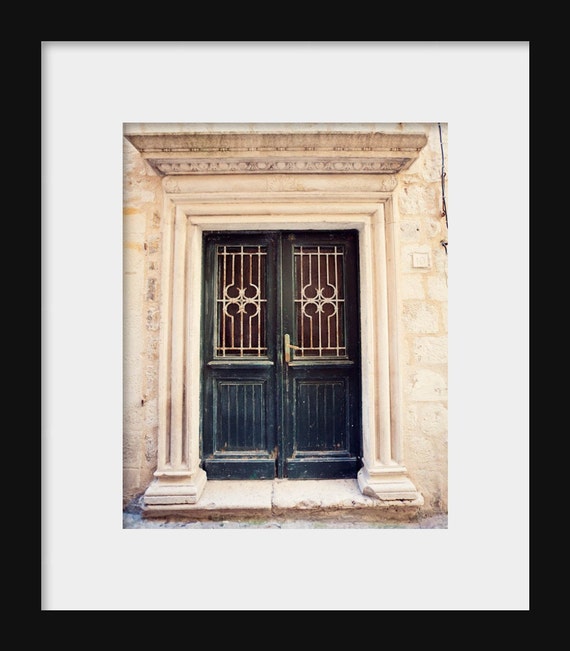 Travel photography of an old door and stone building in Dubrovnik, Croatia