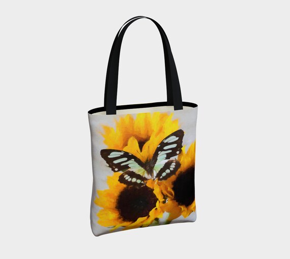 Sunflower Butterfly | Photography Printed Tote Bag