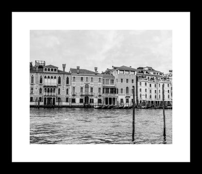 Black and White Venice Italy Art Print, Grand Canal Landscape Photography, Travel Photos for Wall, Unframed Print or Canvas - eireanneilis