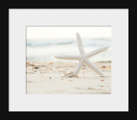 Large beach cottage landscape photograph – coastal wall art print or canvas décor
