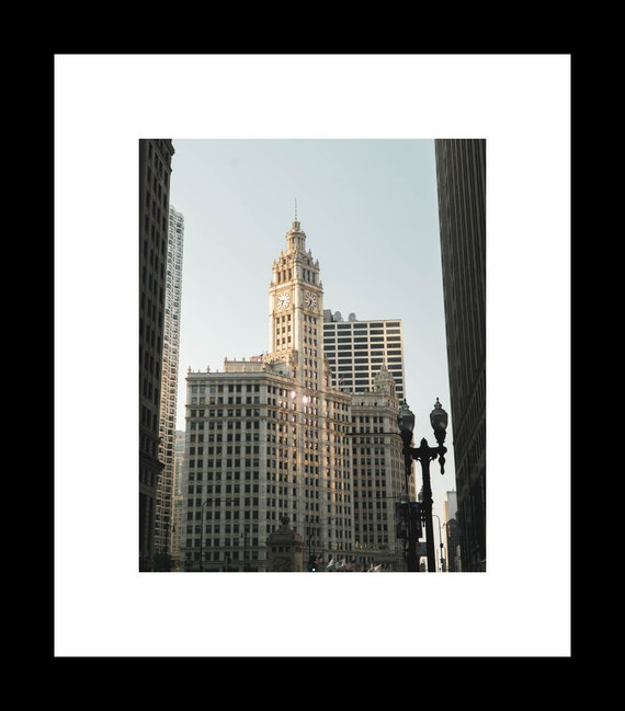 Photograph of Michigan Avenue in Chicago by Erin Johnson, available as print or canvas, ideal for living rooms, offices, or hallways
