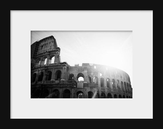 The Colosseum in Black and White | Rome, Italy Photography