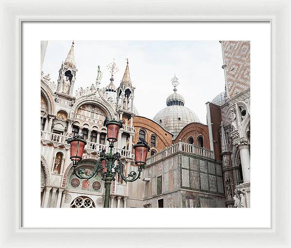 St Marks Basilica - Venice Italy - Framed Print