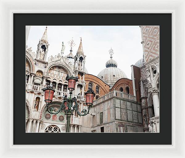 St Marks Basilica - Venice Italy - Framed Print