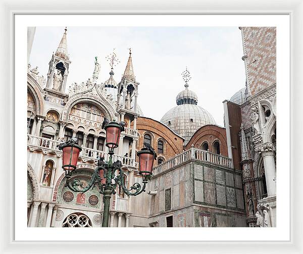 St Marks Basilica - Venice Italy - Framed Print