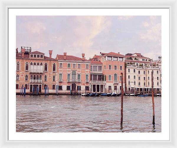 Venice Framed Wall Art – Italian Landscape Print | Colorful Canal Photography