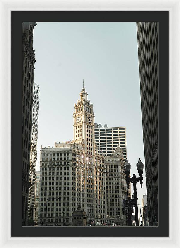 Wrigley Building Print – Framed Chicago Architecture Art | Urban Wall Decor